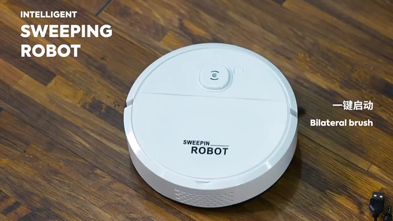 Robô Varredora/Aspirador De Pó Automática 3 Em 1 Limpeza Doméstica Robótico Inteligente E Silencioso