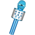WS-858 - Microfone Infantil de Karaoke Microfone de Brinquedo Sem Fio Bluetooth