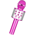 WS-858 - Microfone Infantil de Karaoke Microfone de Brinquedo Sem Fio Bluetooth