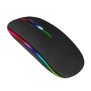 Mouse sem fio dual band receptor nano 2,4ghz / Bluetooth RGB recarregável MS-S350L