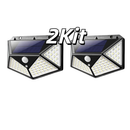 2/3/5 Luminária Solar 100 Led Com Sensor Prova D'Água Refletor Solar Parede Luz Led Solar Luminaria para Jardim Solar