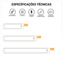 Kit 20cm-60cm Smart Luminária Inteligente Led Barra Difusa Recarregável USB Sensor Movimento Sem Fio