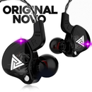 QKZ AK6 fone de ouvido com fio e microfone cobre driver fone de ouvido esportivo hifi baixo estéreo no ouvido