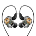 QKZ AK6 fone de ouvido com fio e microfone cobre driver fone de ouvido esportivo hifi baixo estéreo no ouvido