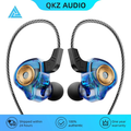 QKZ AK6 fone de ouvido com fio e microfone cobre driver fone de ouvido esportivo hifi baixo estéreo no ouvido