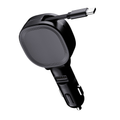 Carregador Veicular Retrátil 4 em 1 120W com LED