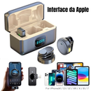 Microfone De Lapela Com Cancelamento De Ruído Magnético Sem Fio Para iPhone Android Type-c Gravação De Vídeo/TikTok/Vlog