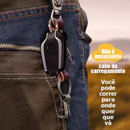 Carregador portátil para chaveiro | 1500mAh | Tipo C/Lightning