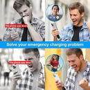 Carregador portátil para chaveiro | 1500mAh | Tipo C/Lightning