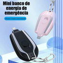 Carregador portátil para chaveiro | 1500mAh | Tipo C/Lightning