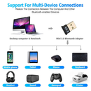 Adaptador Bluetooth 5.0 USB Transmissor Áudio Sem Fio para Notebook e Carros