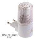 Luminária 1 2 3 ou 4 Unidades Abajur Luz Noturno Led Tomada Bivolt
