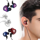 QKZ AK6 fone de ouvido com fio e microfone cobre driver fone de ouvido esportivo hifi baixo estéreo no ouvido