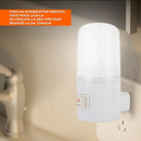 Luminária 1 2 3 ou 4 Unidades Abajur Luz Noturno Led Tomada Bivolt