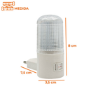Luminária 1 2 3 ou 4 Unidades Abajur Luz Noturno Led Tomada Bivolt