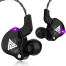 QKZ AK6 fone de ouvido com fio e microfone cobre driver fone de ouvido esportivo hifi baixo estéreo no ouvido