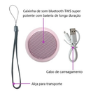 Mini Caixinha De Som De Metal Bluetooth Amplificada de 3W Potente
