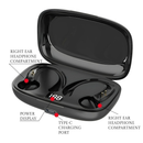 OWS-15 Fones De Ouvido Sem Fio Bluetooth Fone Com Microfones Alta Fidelidade Som Estéreo Toque Inteligente Esportes