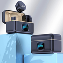 Microfone De Lapela Com Cancelamento De Ruído Magnético Sem Fio Para iPhone Android Type-c Gravação De Vídeo/TikTok/Vlog