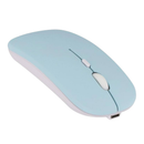 Mouse sem fio dual band receptor nano 2,4ghz / Bluetooth RGB recarregável MS-S350L