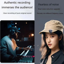 Microfone De Lapela Com Cancelamento De Ruído Magnético Sem Fio Para iPhone Android Type-c Gravação De Vídeo/TikTok/Vlog