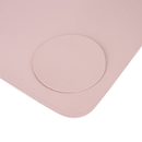 MousePad Grande Rosa Desk Pad Couro Gamer Office