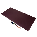 MousePad Grande Rosa Desk Pad Couro Gamer Office