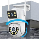 Câmera De Segurança a Prova de água Lente Dupla APP YOOSEE IP66 Camera IP WiFi 360